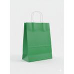 Ta-Fu Global Renkli Karton Çanta 25 Li Beyaz Sap - 31 x 12 x 41 cm - Yeşil