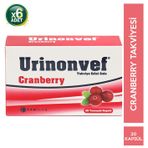 Tab İlaç Tab Urinonvef Cranberry 30 Kapsül 6'lı Paket