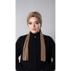 Taba Pratik Hazır Geçmeli Tesettür Bone Sandy Kumaş Atkılı 2204_33