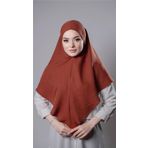 Taba Pratik Hazır Geçmeli Tesettür Eşarp Pamuk Caz Kumaş Düz Hijab 2306_33