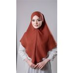Taba Pratik Hazır Geçmeli Tesettür Eşarp Pamuk Caz Kumaş Tek Katlı Çapraz Hijab 2305_33