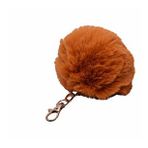Taba Renk Peluş Ponpon Anahtarlık 977