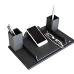 Tabac DERİ MASA ÜSTÜ TELEFON VE GÖZLÜK TUTUCU - 262 (SİYAH - 111)