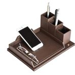 Tabac DERİ MASA ÜSTÜ TELEFON VE GÖZLÜK TUTUCU - 263 (KOYU KAHVE - 139)