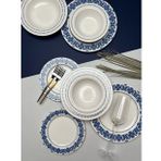 Tabak Evi 4 Kişilik 16 Parça Blue Garden Porselen Yemek Takımı