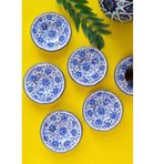 Tabak Evi Jamuor Mess Fulya Porselen Çay Tabak Takımı 12 Cm 6 Parça Renkli