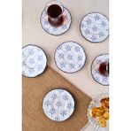 Tabak Evi Porselen Audrey Çay Tabak Takımı 12CM 6 Parça FLY6ÇTPRS1209 - 12 x 12 cm