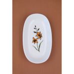 Tabak Evi Porselen Azelya Oval Kayık Tabak 15X8,5X2CM Tekli - 15 cm