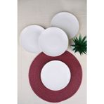 Tabak Evi Porselen Chic Servis Tabağı 24,50Cm 4 Lü
