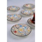 Tabak Evi Porselen Fiori Çay Tabağı Seti 12CM 6 Parça BNS6CTPRS1217 - 12 x 12 cm