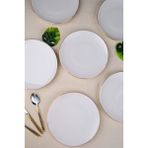 Tabak Evi Porselen Natura Altın Yaldız Pasta Tabağı 20,50CM 6 Lı