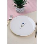 Tabak Evi Porselen Natura Iris Altın Yaldız Pasta Tabağı 20,50CM Tekli