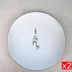 Tabak Evi Porselen Natura Salkım Altın Yaldız Servis Tabağı 24,50Cm 2 Li