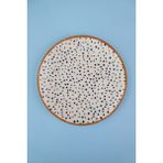 Tabak Evi Porselen Spotty Düz Tabak 19,50CM Sp1 Tekli - 19,5 cm