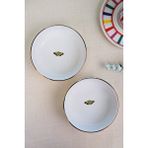 tabakevi Tabak Evi Kelebek Altın Yaldızlı Kase 10x3cm 150cc 2 Li Çok Renkli