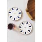 tabakevi Tabak Evi Porselen Acem Zade Lacivert Çay Tabağı 12,5cm 2 li
