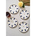 Tabakevi Tabak Evi Porselen Acem Zade Lacivert Çay Tabağı 12,5Cm 4 Lü