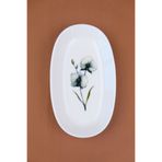 tabakevi Tabak Evi Porselen Azelya Oval Kayık Tabak 19x11x2,50cm Tekli