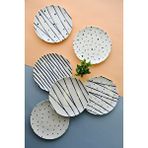 tabakevi TABAK EVİ Porselen Dash Pasta Tabağı 20cm 6 Kişilik 6 Parça TVL6PTPRS1108