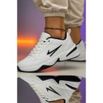Taban Kalın Beyaz Siyah Spor Ayakkabı Sneaker Ayakkabı Kadın Spor Erkek Spor - 43