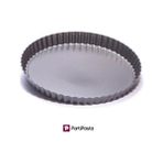 Tabanı Çıkan Tart Kalıbı Yuvarlak 22 cm - Siyah