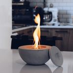 Tabart PURE-Fire V.2 Bacasız Beton Masaüstü Şömine + 1 Litre Tabfire Şömine Yakıtı