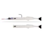 Tabaş D1 Balıkçılık Iğne Balığı Cazibesi G Deniz Nehir Batan Yumuşak Cazibesi Pike Tuna Silikon Yem Esnek Kuyruk Olta Takımı 130MM/12.2G No:1--No:02
