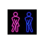 tabellam WC Bay-Bayan Işıklı Tabela - -Kadın-Erkek WC Neon tablo