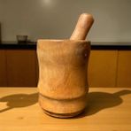 Tabia 🌰🌳 El Yapımı Ceviz & Meşe Ağacından Ahşap Havan - 1 Adet