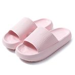 Tabiekacl Bulut Terlik, Erkek,Kadın, Kalın Taban,Kaymaz, yastık terlikleri, Yaz Plaj Havuz Duş Terlik hızlı kuruma cozislides orijinal(pembe-Women,38/39)