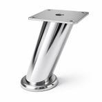 Tablalı Dereceli Ayarlanabilir (12 Cm) Krom Metal Baza Tv Ünitesi Koltuk Mobilya Ayağı (+2Cm)
