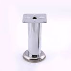 Tablalı Krom 10 Cm Metal Gümüş Mobilya Ayağı Modern Koltuk Kanepe Dayanıklı Tv Ünite Ayağı Ayakları