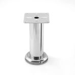 Tablalı Krom Metal 12 Cm Gümüş Mobilya Ayağı Modern Koltuk Kanepe Dayanıklı Tv Ünite Ayağı Ayakları