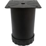 Tablalı Metal Dolap Masa Koltuk Kanepe Ayağı Çap: 60 Mm 10 Cm Texture Siyah
