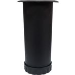Tablalı Metal Dolap Masa Koltuk Kanepe Ayağı Çap: 60 Mm 15 Cm Texture Siyah
