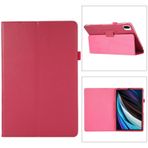 Tablet Kılıfları Doku Deri Tablet Kılıfı için Lenovo Tab M10 Plus 3rd Gen 10.6inch 2022 İnce Katlanır Stand Folio Koruyucu Darbeye Dayanıklı Arka Kapak Tutucu ile Tablet PC Kılıfı(Rose red)