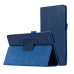 Tablet Kılıfları Doku Deri Tablet Kılıfı Lenovo Tab 730 ile Uyumlu 4F/7504F İnce katlanır standı folio koruyucu şok geçirmez arka kapak tutucu Tablet PC Kılıfı(Dark blue)