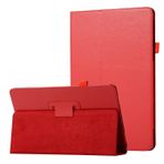 Tablet Kılıfları Doku Deri Tablet Kılıfı Samsung Galaxy Tab ile Uyumlu A 9.7 (SM-T550) İnce katlanır standı folio koruyucu şok geçirmez arka kapak tutucu Tablet PC Kılıfı(Rosso)