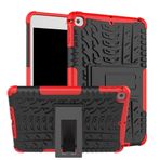 Tablet Kılıfları İPad Mini 4 / iPad Mini 2019 Lastik Dokusu Şok geçirmez ile uyumlu tablet kapağı TPU+PC Katlanır saplı koruyucu kasa Tablet PC Kılıfı(Rosso)