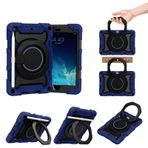Tablet Kılıfları IPad Mini 4/Mini 5 (2015/2019) ile uyumlu Kids Case, 360 ° döndürülebilir tutamak standı Kılıf üçüncü sıraya dirençli kabuk, damla geçirmez, omuz askısı Tablet PC Kılıfı(Dark blue)