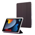 Tablet PC Çantaları Kılıflar Kollar İnce Kılıf iPad 10.2 İnç 9./8./7. Nesil 2021/2020/2019 ile Uyumlu, Kalem Tutucu, Üçlü Stand Koruyucu Kılıf, Otomatik Uyandırma/Uyku Özellikli Kılıf(Purple)