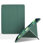 Tablet PC Kılıfları Kapak iPad 10.2 2019/2020/2021 ile uyumlu Akıllı Tablet Kılıfı, İnce Koruyucu Folyo Kabuk Kapağı, Çok Açılı Görüntüleme Yapabilen TPU Deri Kılıf, Otomatik Uyku/Uyanma(EMERALD)