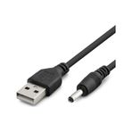 Tablet Şarj Kablosu Usb To 3.5*1.35 1M Siyah Hdx1320