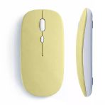 Tablet Ve Telefon İçin Bluetooth Mouse İos Android Uyumlu Şarjlı Batarya Usb Dongle Ve Kablo Dahil Sarı