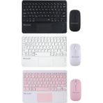 Tablet ve Telefonlar Için Türkçe Q Bluetooth Touchpad Klavye ve Mouse Set - AL3560 (Beyaz)