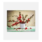 Tablo Center Kırmızı Tomurcuk 50x70 cm Kanvas Tablo