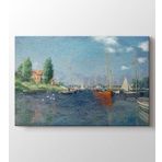 Tablo Kanvas Claude Monet Red Boats At Argenteuil 40x60 cm Tablo