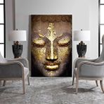 Tablo Life Tablolife Buda - Yağlı Boya Dokulu Tablo 60x90 Cm Çerçeve - Siyah