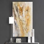Tablo Life Tablolife Çatlak - Yağlı Boya Dokulu Tablo 60x90 Çerçeve - Siyah