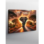 Tablo Mega Kanvas Tablo Afrika Güneşi Ve Fil YTCNVS503461, 100 x 140
